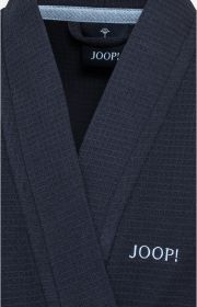 JOOP! Bademantel Uni Pique Herren-Kimono Gr.52 blau