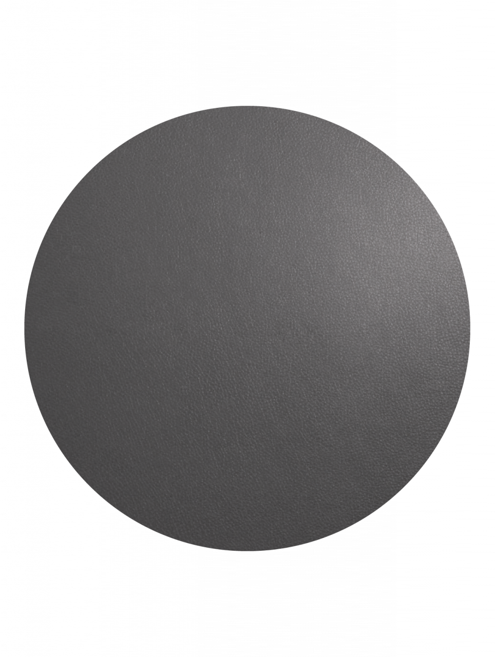 Tischset leather optic fine rund basalt