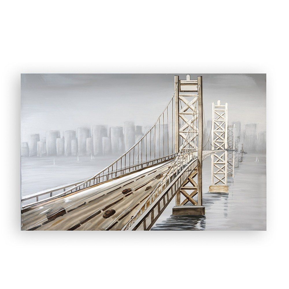 3D Ölbild Bridge