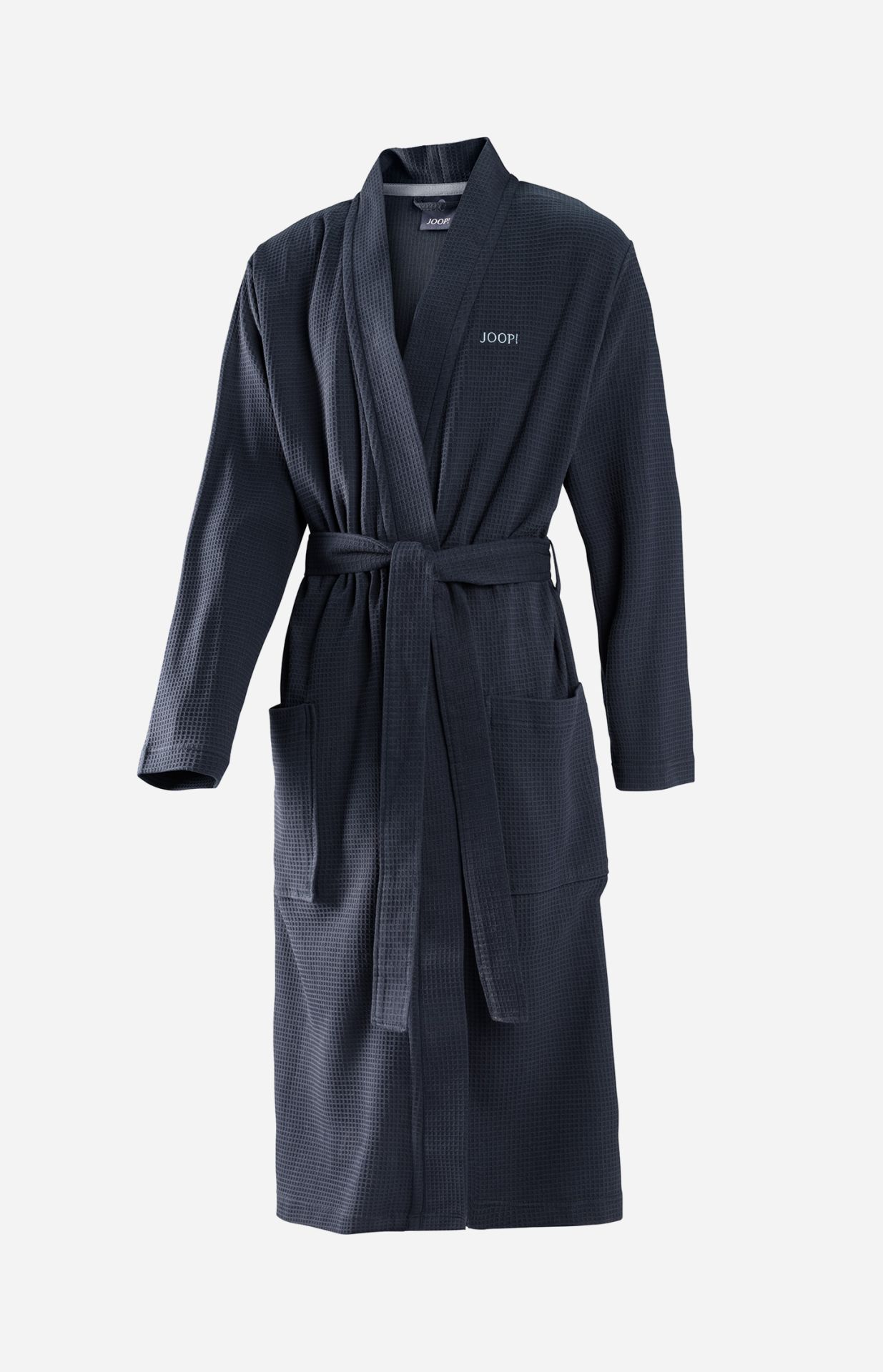 JOOP! Bademantel Uni Pique Herren-Kimono Gr.56 blau
