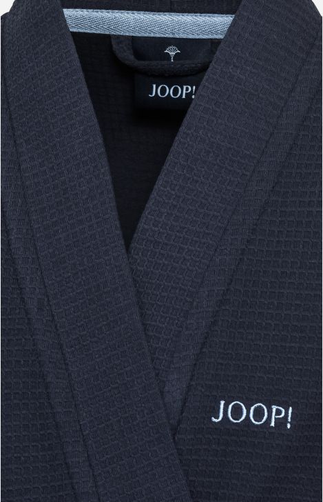 JOOP! Bademantel Uni Pique Damen-Kimono Gr.42 blau