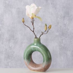 Boltze Vase Peruya rund grün