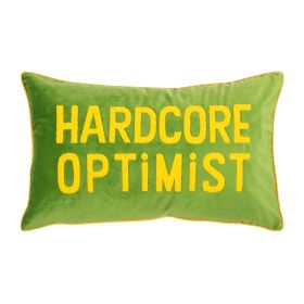 Kissenhülle Letters Hardcore Optimist