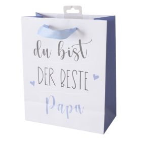 Boltze Geschenktüte Papa hellblau