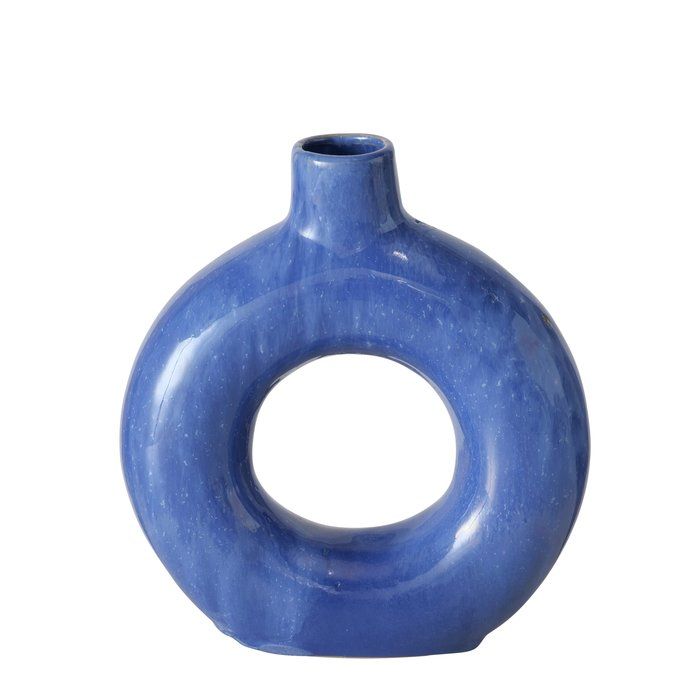 Boltze Vase Peruya rund blau