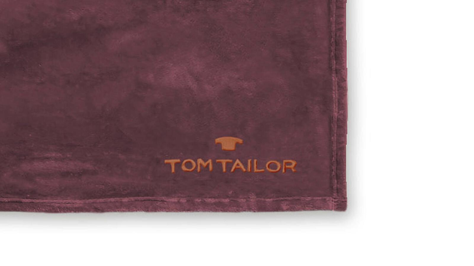 Tom Tailor Coral Fleece Wohndecke 150x200, barolo bordeaux